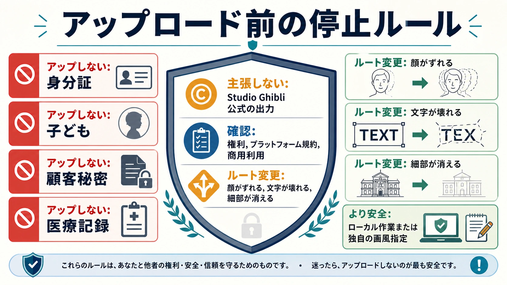 ジブリ風変換のアップロード停止ルール