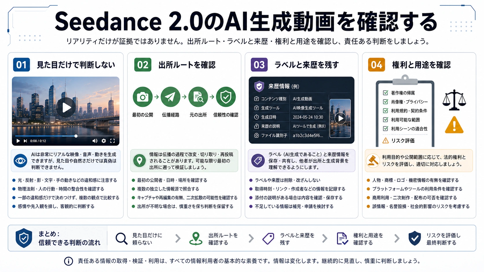 Seedance 2.0のAI生成動画:ラベル、出所、安全利用を確認する方法