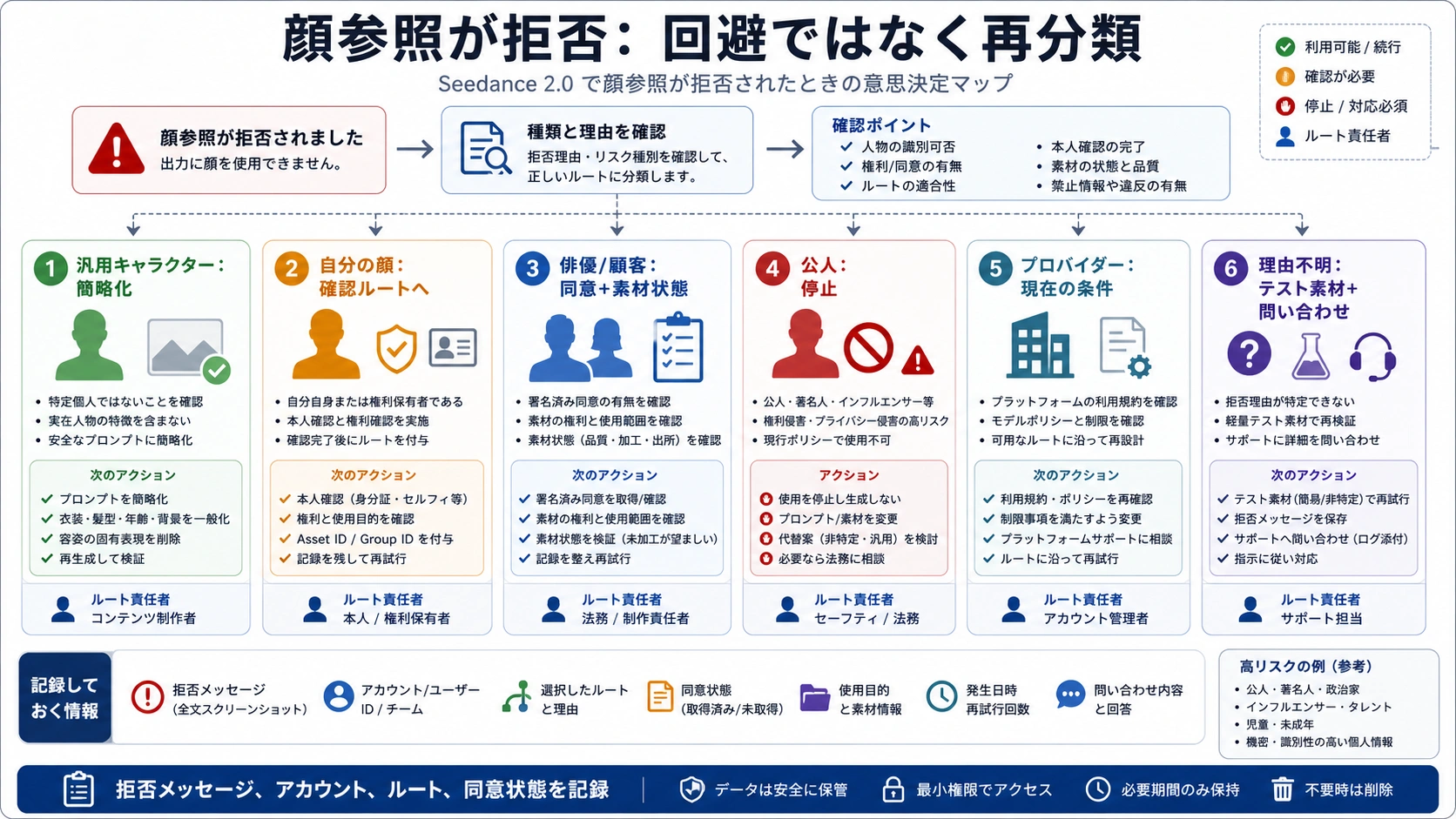 Seedance 2.0で顔参照が拒否されたときの安全な判断マップ