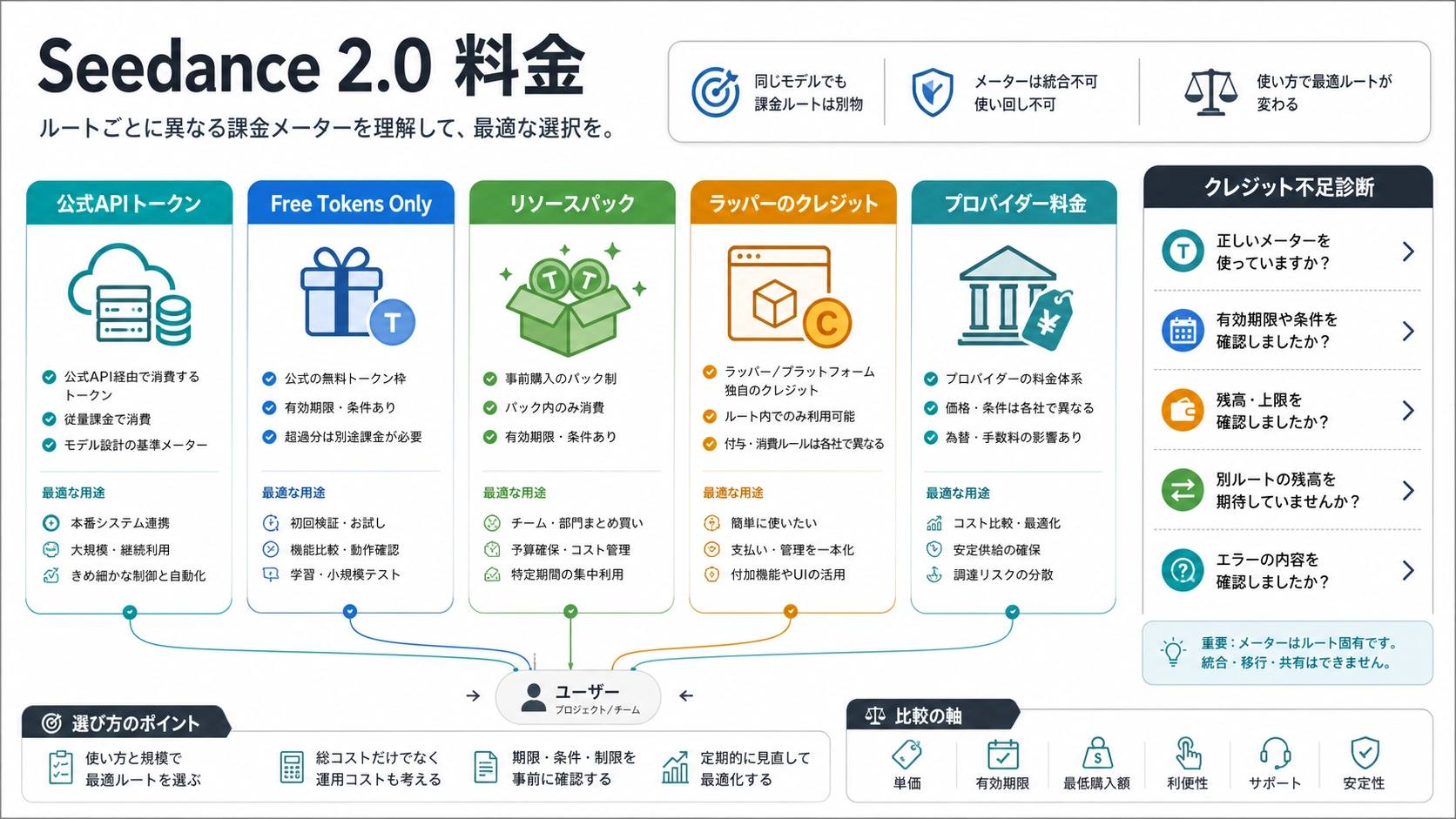 Seedance 2.0の料金とクレジット:公式APIコスト、無料トークン、no creditsの直し方