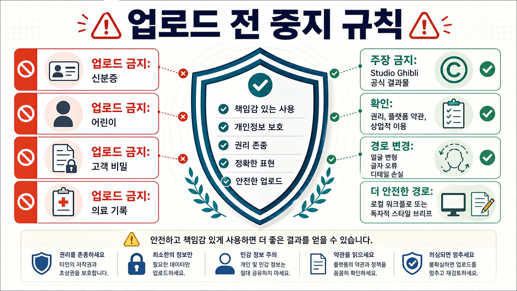 지브리풍 변환 업로드 중지 규칙