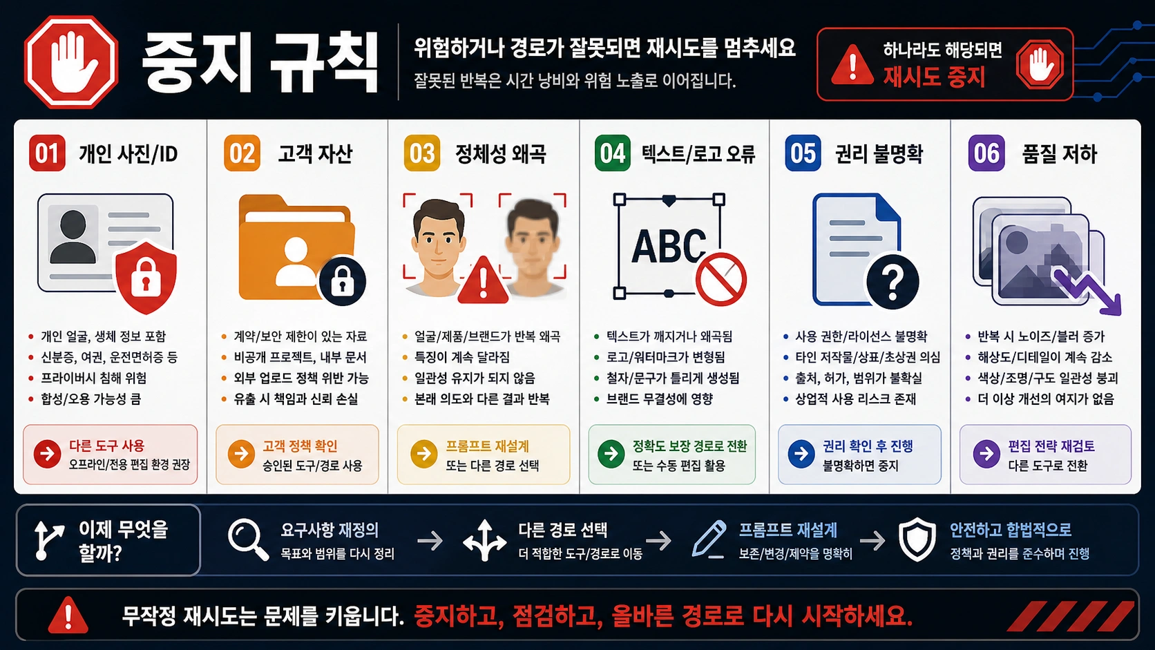 Nano Banana 이미지 편집 중단 규칙