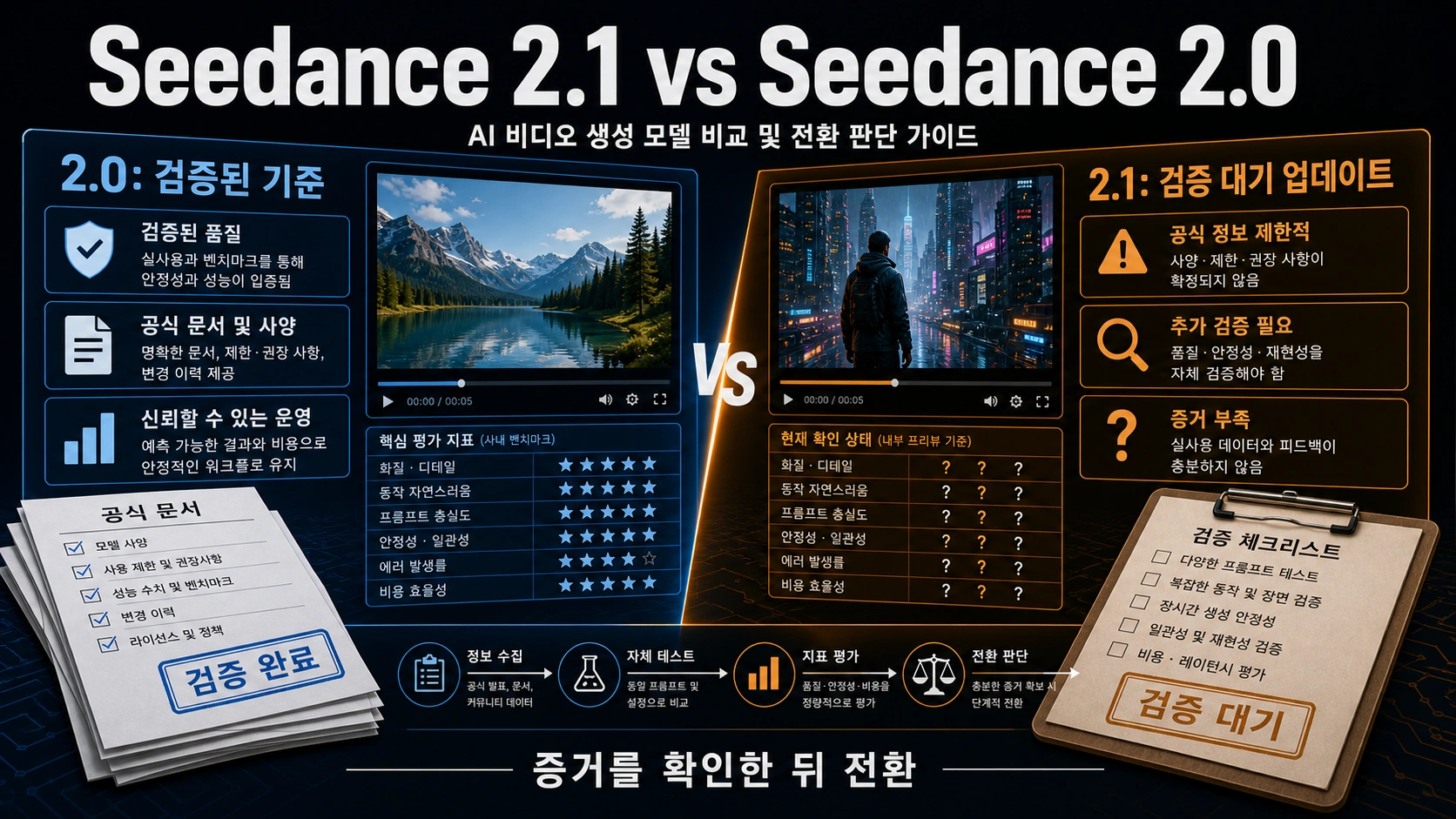 Seedance 2.1 vs Seedance 2.0: 검증된 사실, 보도 단계, 전환 시점