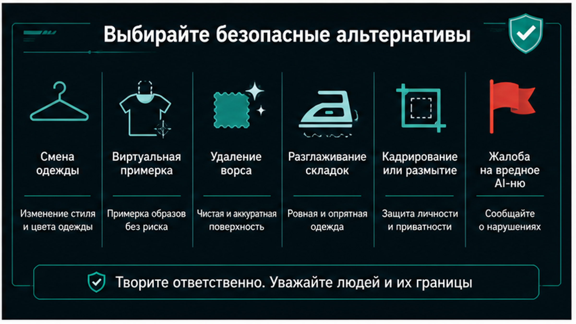 Более безопасные альтернативы AI-редактирования одежды