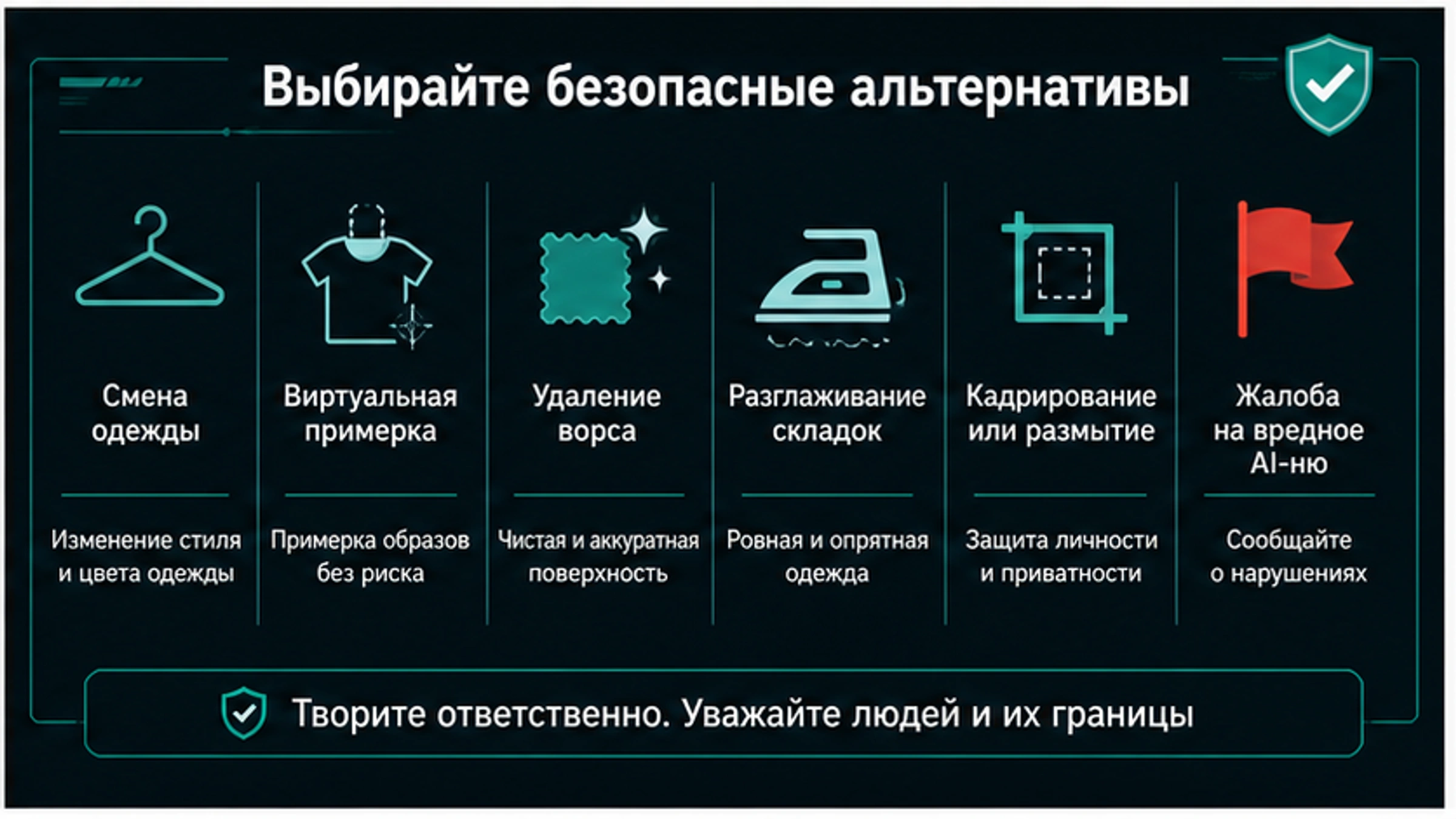 Более безопасные альтернативы AI-редактирования одежды