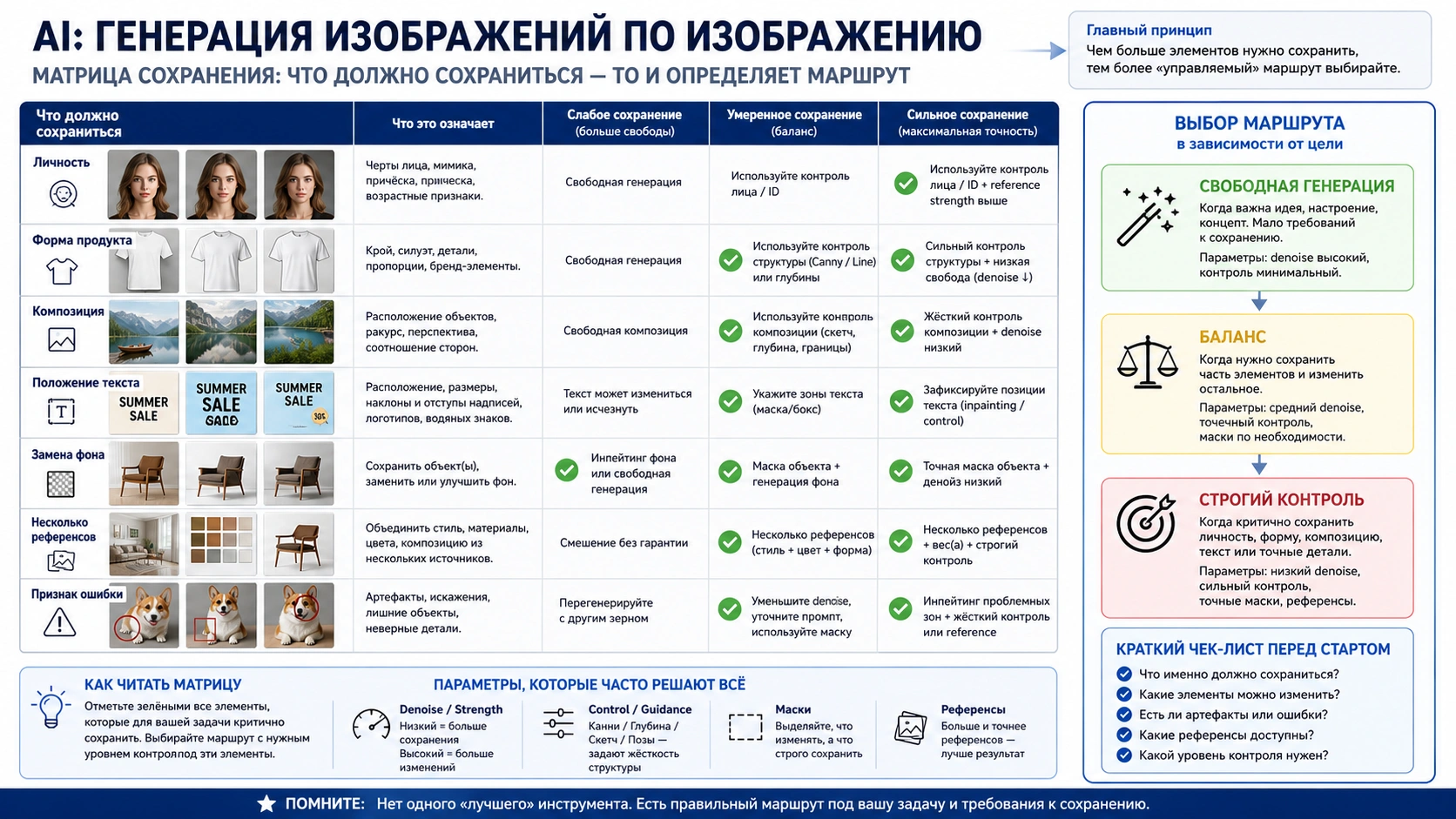 Матрица сохранения для image-to-image задач