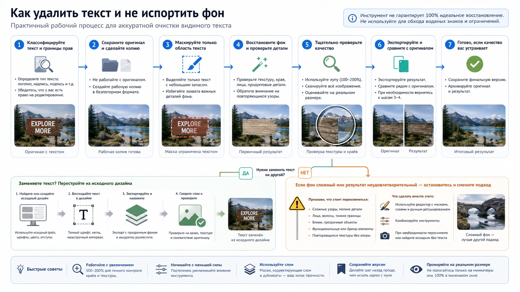 Рабочий процесс удаления текста ИИ