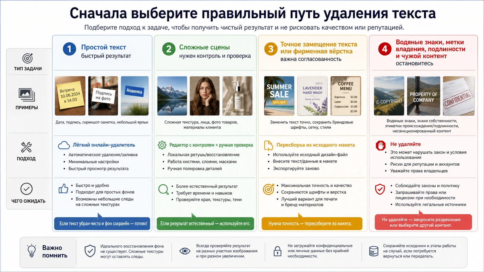Карта маршрутов удаления текста ИИ