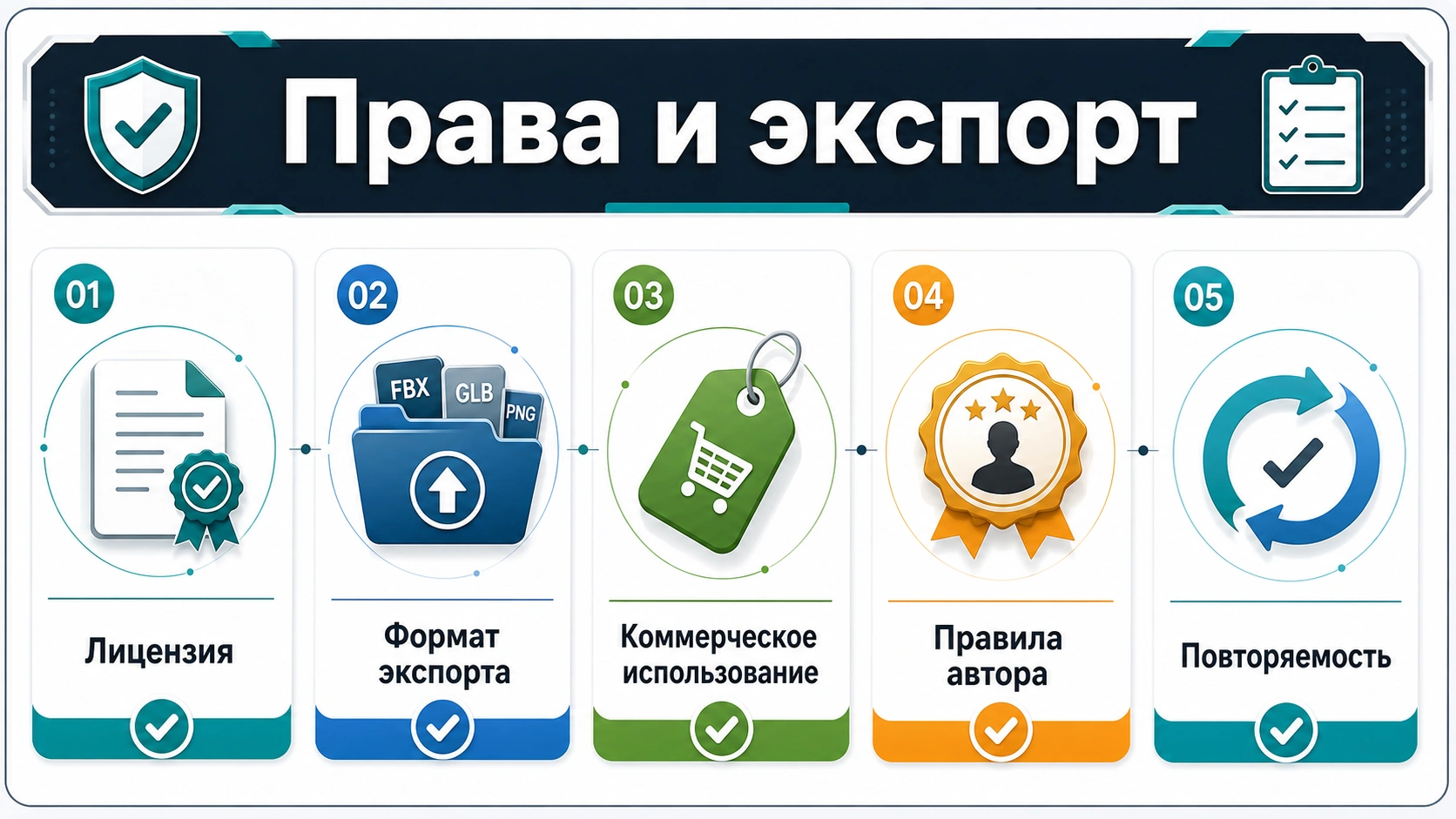 Проверочный список по правам, экспорту, редактируемости и повторяемости персонажа