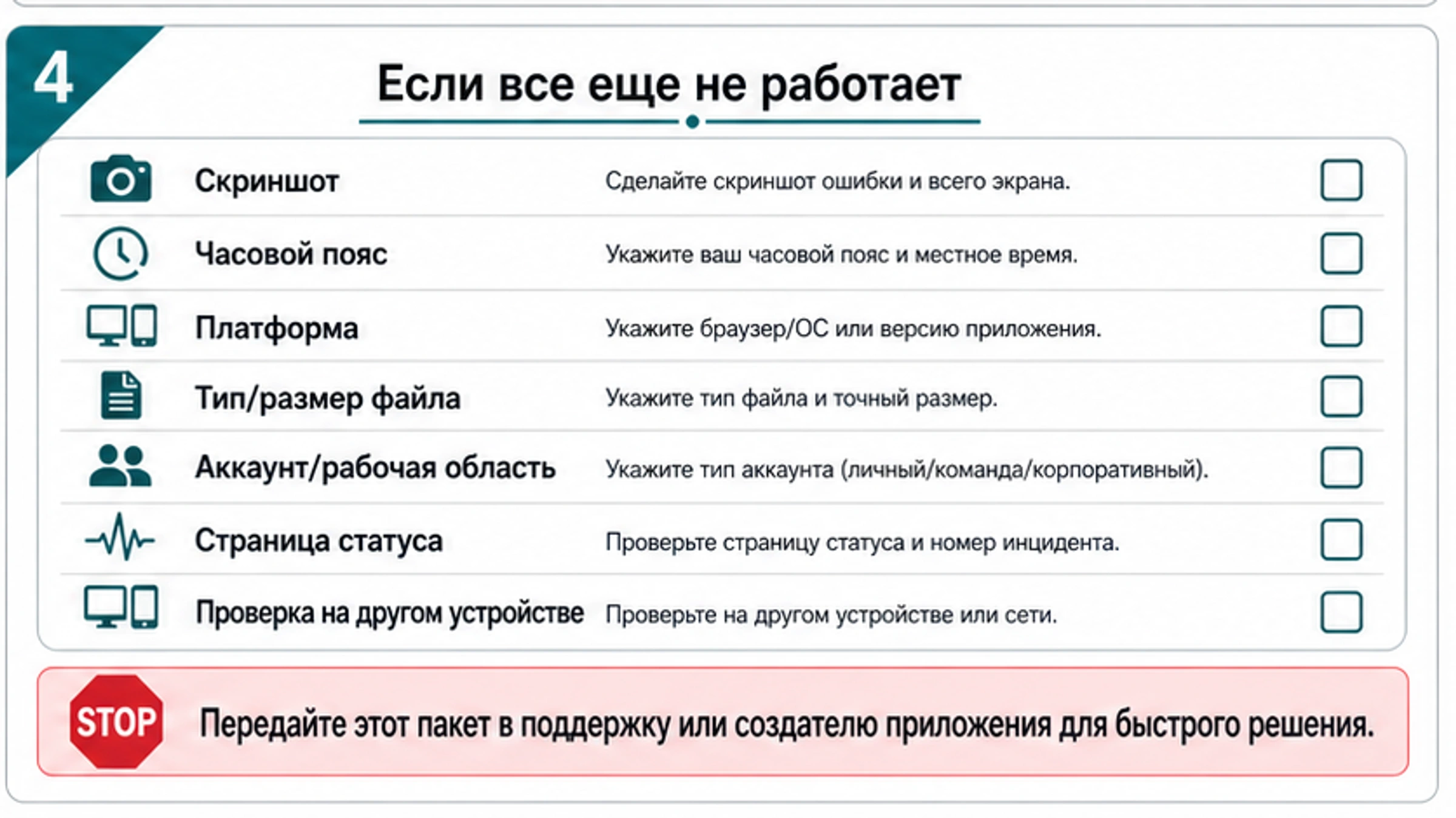 Пакет доказательств для поддержки при ошибке загрузки изображения в ChatGPT