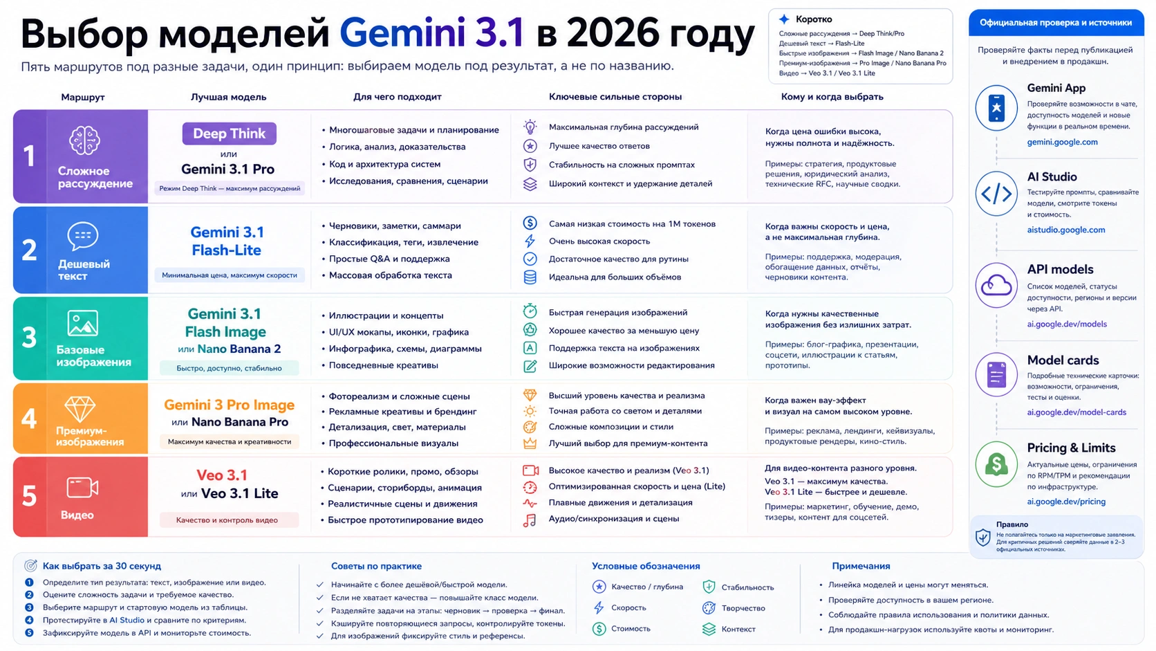 Линейка Gemini 3.1: Deep Think, Flash-Lite, Nano Banana 2/Pro и Veo 3.1