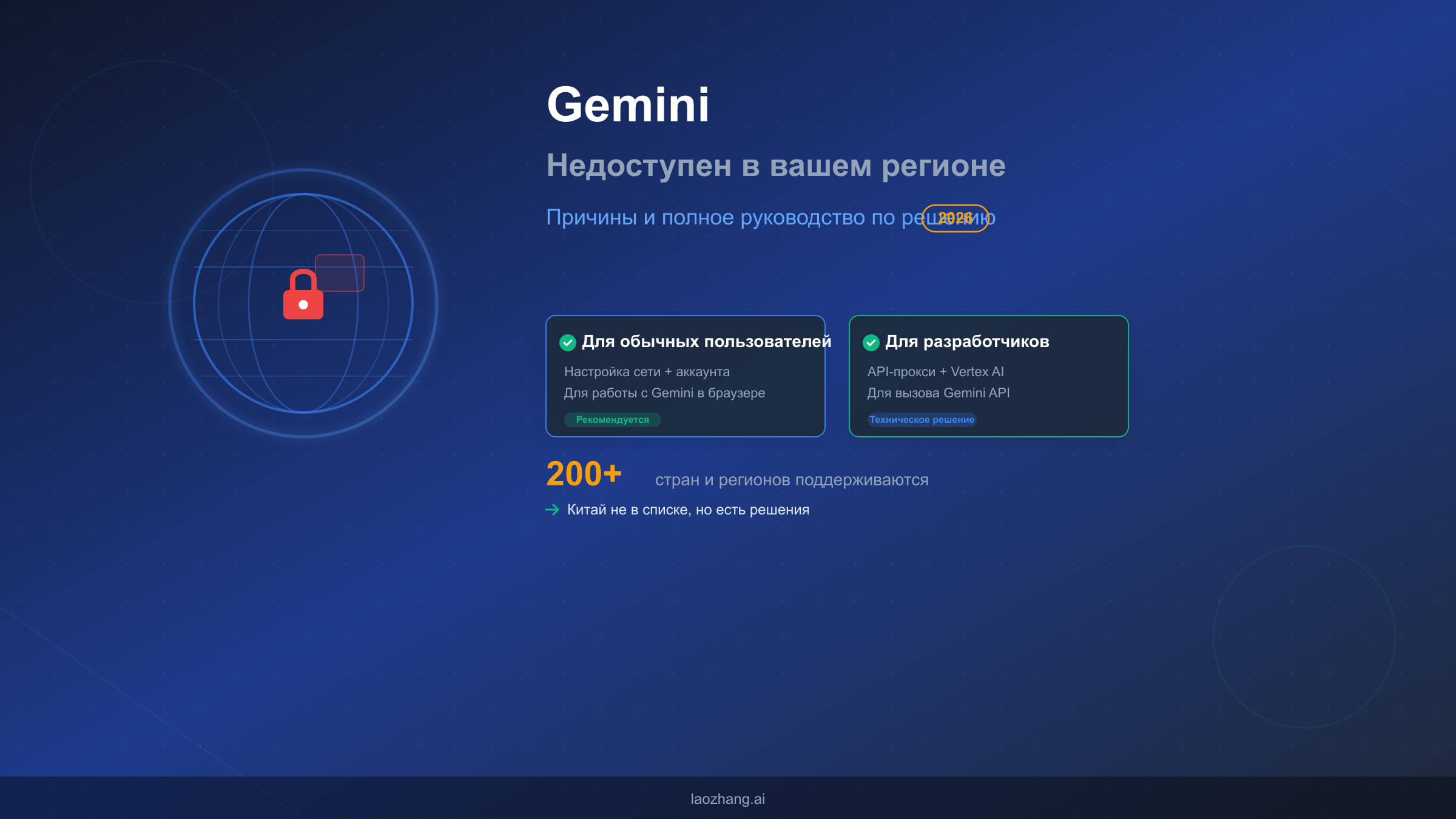Полное руководство по решению проблемы региональных ограничений Gemini для обычных пользователей и разработчиков