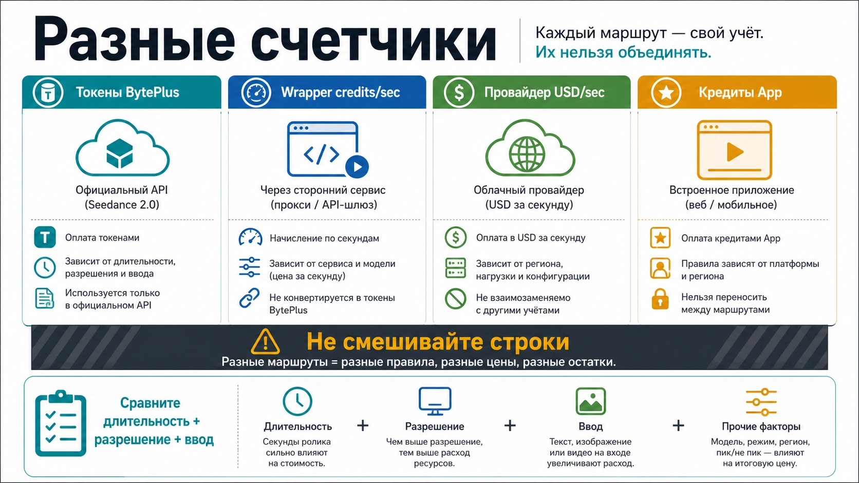 Граница между официальной ценой Seedance и ценами провайдеров или оболочек