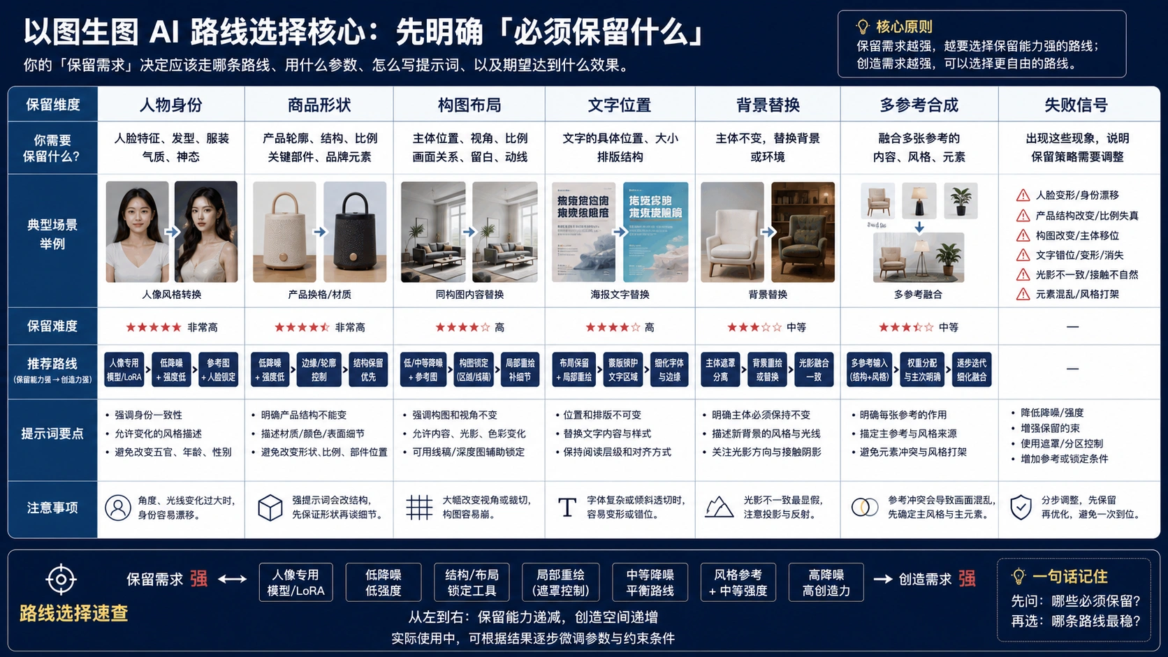 以图生图保留矩阵:判断哪些元素必须固定
