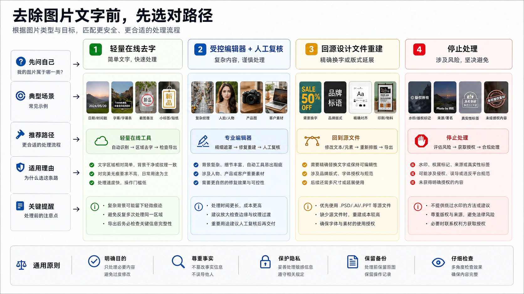 AI 去除图片文字路线图
