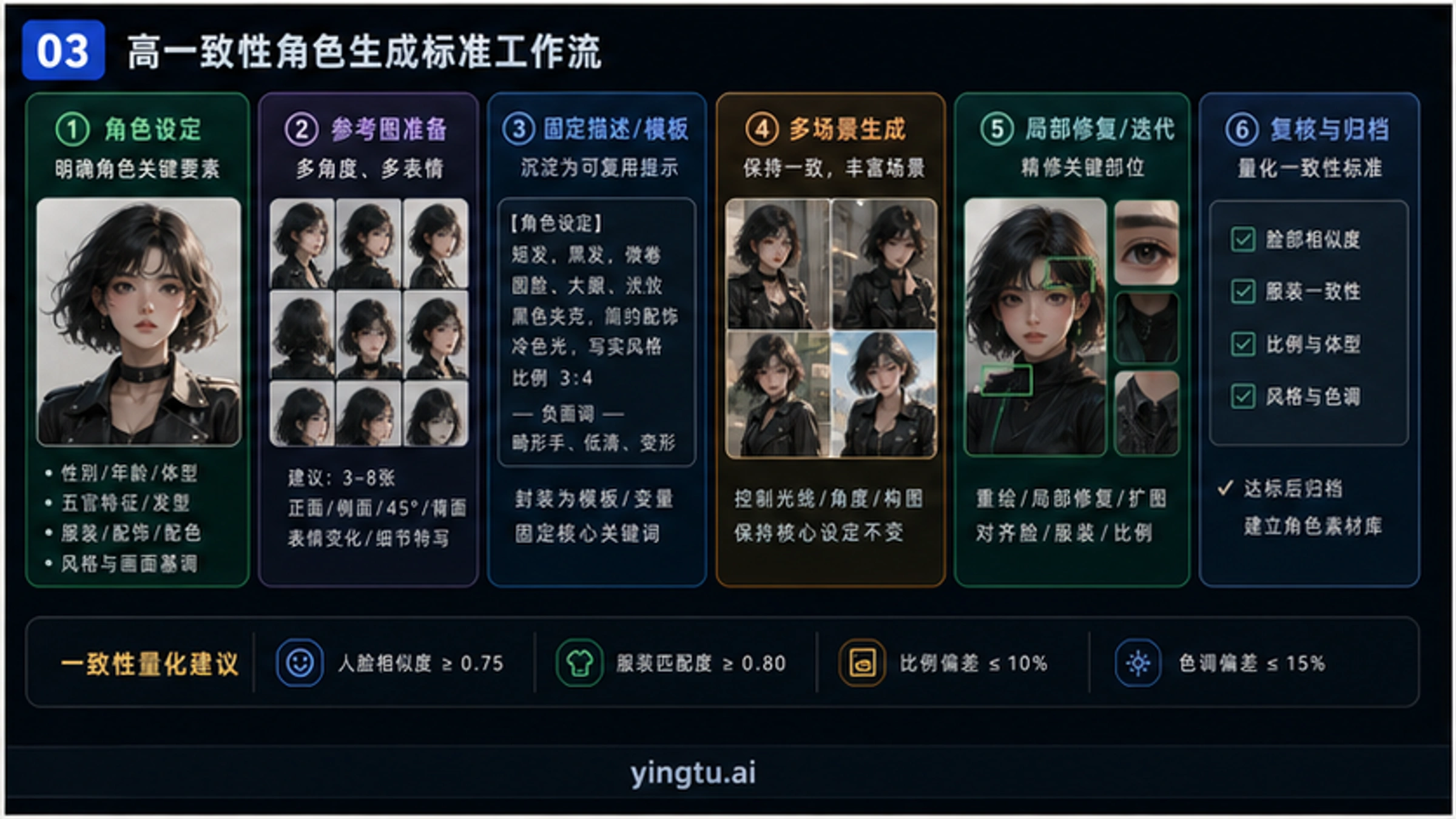 根据使用场景和预算帮助用户选择合适的角色一致性生成器的决策流程图