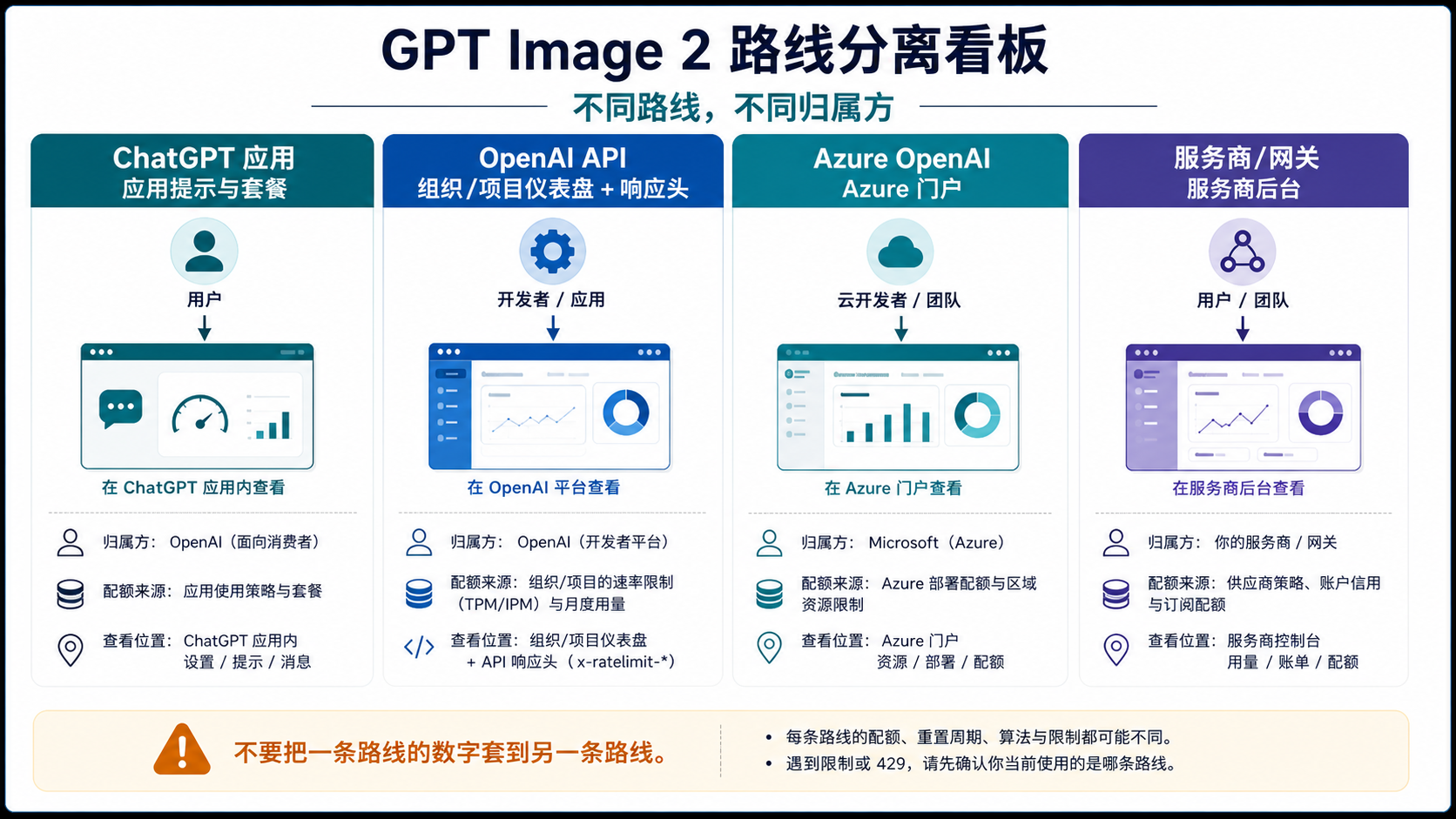 GPT Image 2 route quota split between ChatGPT app API Azure and provider routes