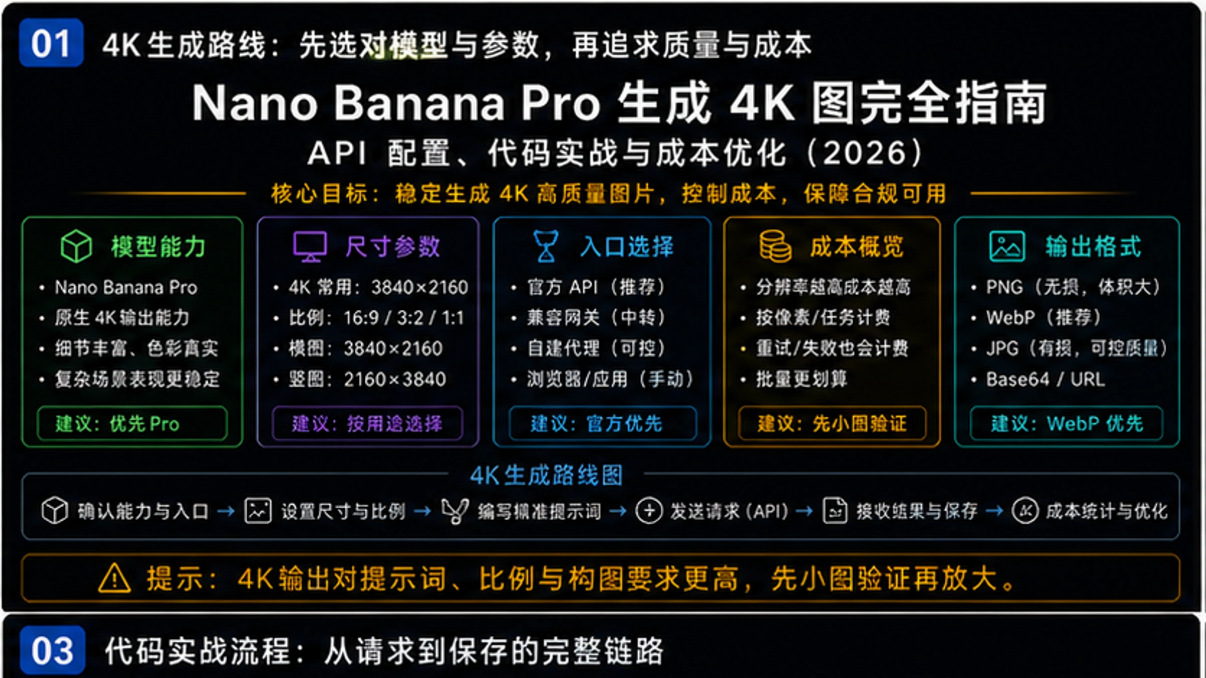 国内使用Nano Banana Pro生成4K图完全指南:API配置、代码实战与成本优化