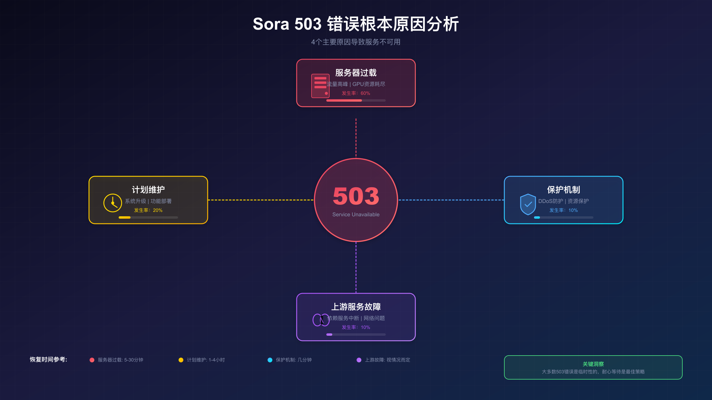 Sora 503错误原因分析