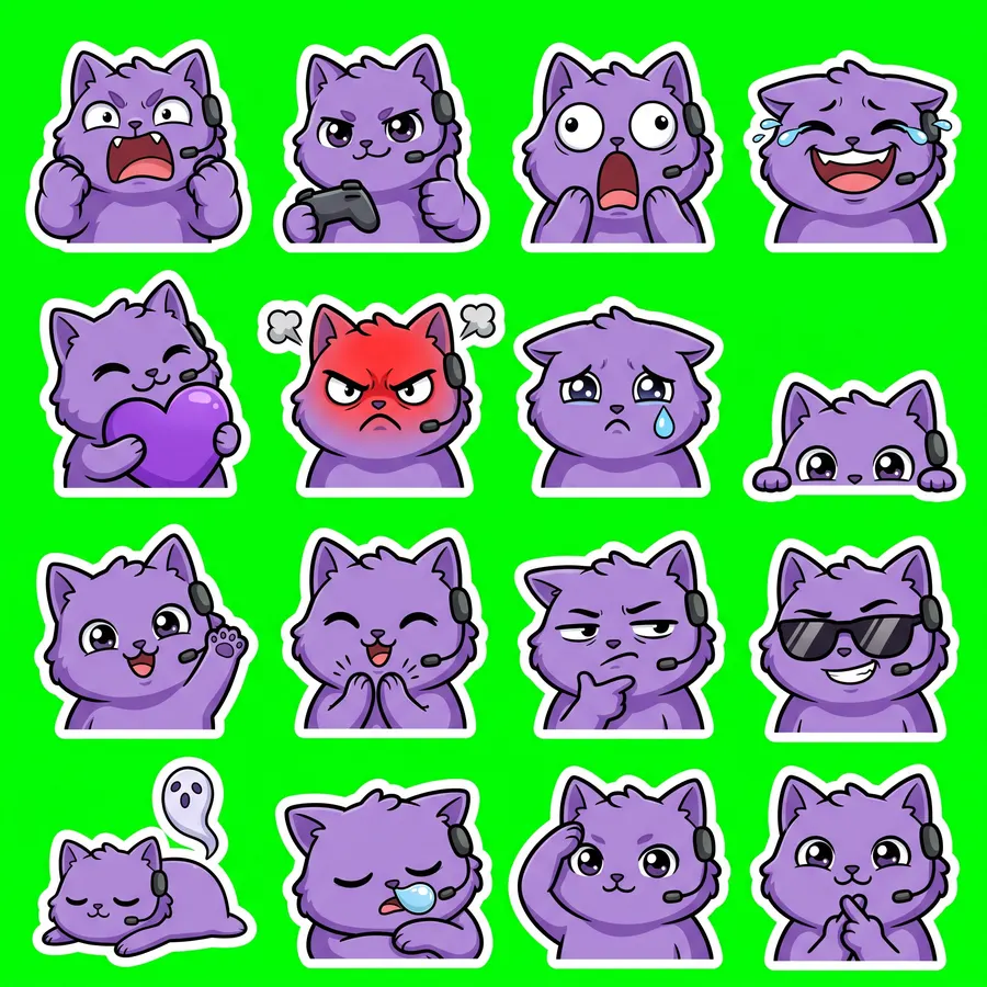 配信エモート · 16 個 sheet