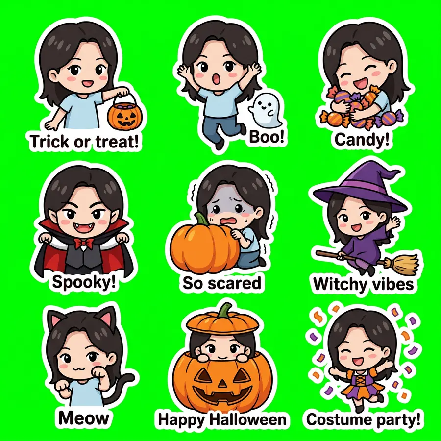 自撮り · ハロウィン sheet