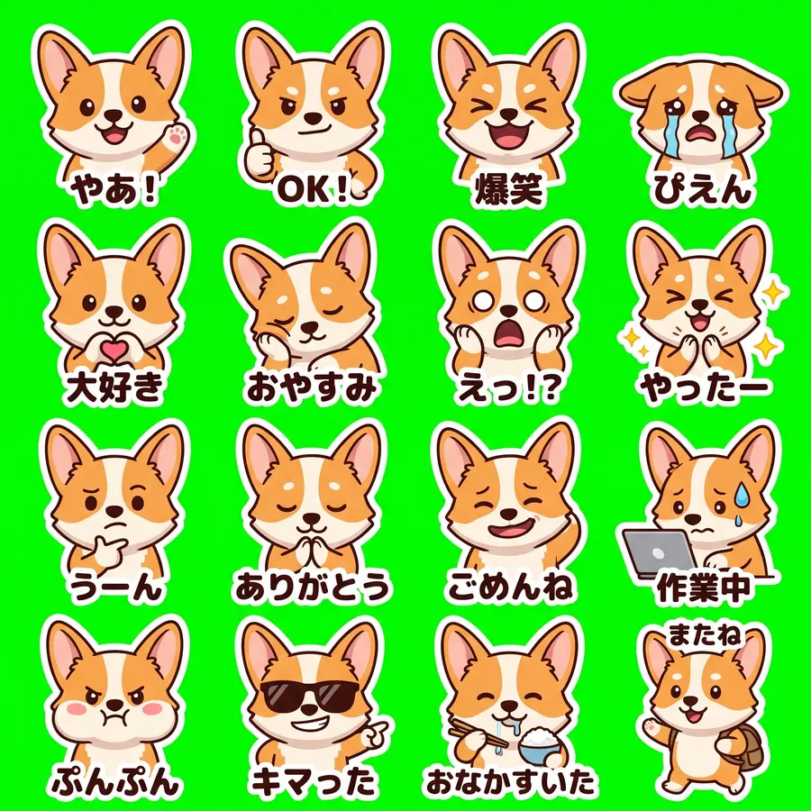 ペット写真 · 16 個(LINE 向け) sheet