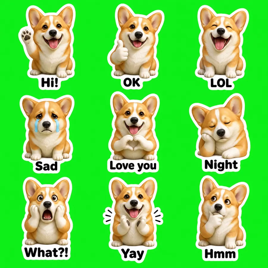 From a pet photo · 3D figure sheet