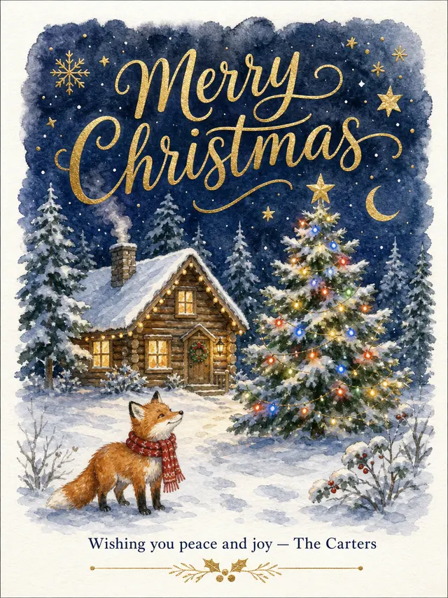 Christmas card · GPT Image 2 VIP