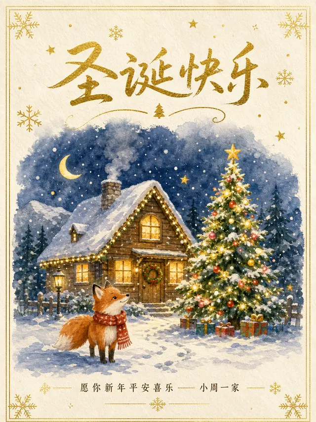 圣诞贺卡 · GPT Image 2 VIP