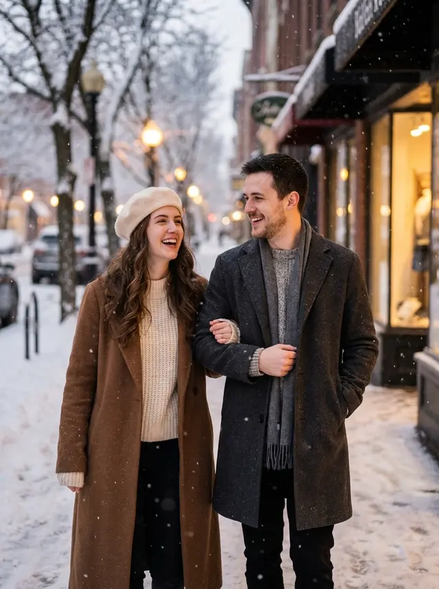 Sesión de fotos de invierno en pareja · Nano Banana Pro